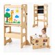 thumbnail image 1 of Torre De Aprendizaje Montessori 3 En 1 Plegable Con Pizarra, 1 of 8