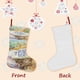 thumbnail image 3 of Adivina Cuánto Te Quiero Tema: Calcetines de Navidad, fino lino blanco para colgar en escaleras y chimenea, decoración navideña para el hogar, regalo de Navidad. 45cm × 32cm, 3 of 5