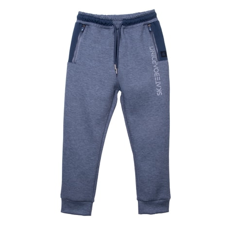 Pillin - Pantalón Buzo Niño Jogger Cierres Delanteros Azul