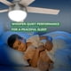 thumbnail image 2 of Ventilador de techo Hunter Anslee de 46" con luz LED, acabado plata mate y cadena de tiro, 2 of 9