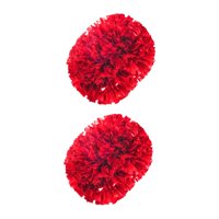 Bothyi - 2 Pompones De Animadora Profesionales Para Baile, Deportes, Ceremonias, Color Rojo