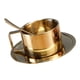 thumbnail image 5 of Tazas De Café Isotérmicas Irrompibles Con Plato Y Cuchara De Acero Inoxidable 200ml Dorado, 5 of 5