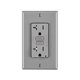 thumbnail image 1 of Salida GFCI Leviton GFTR2-0GY 20A 125V estándar/dúplex gris, 1 of 1