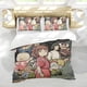 thumbnail image 5 of Studio Ghibli Conjunto de sábanas temático, trío de piezas, cómodo y amigable con la piel, diseño único, regalo de decoración para el hogar para familiares, amigos y fans, 90 cm * 190 cm, 5 of 6