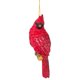 thumbnail image 3 of Adorno romano navideño con forma de cardenal rojo brillante, resina, 10 x 8 cm, 3 of 7