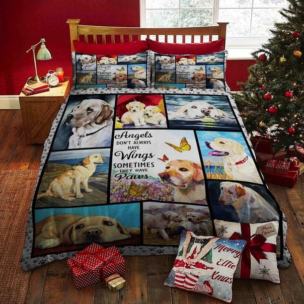 Labrador Quilt Duvet Cover Set Queen Pillowcase Bedroom Decor Bed Linen3-Piece Bedding Set
