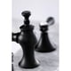 thumbnail image 3 of Grifo Kingston Brass Heirloom para baño generalizado, negro mate, 3 of 9