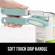 thumbnail image 5 of Abrelatas Gorilla Grip Heavy Duty, acero inoxidable, color menta, 5 of 9