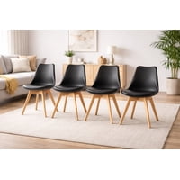 Vitelio - Pack De 4 Silla Eames Tulip Negro
