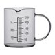 thumbnail image 3 of Vaso Medidor De Vidrio Multifunción Resistente Con Escala Para Restaurante Housheold 250ml, 3 of 5