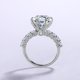 thumbnail image 3 of Anillos de Diamante de 5Uds Oro Blanco de 18K Moissanite Rings para Mujer Regalo Color D Claridad VVS1 Anillo de Plata Esterlina S925 Joyería Anillos de Compromiso de Moissanita con Certificado, 3 of 8