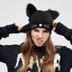 thumbnail image 5 of Gorro de punto con orejas de gato, gorro de lana bordado, bonito gorro cálido para otoño e invierno, gorro para el frío., 5 of 5