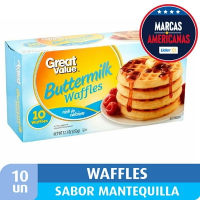 Waffles Mantequilla Caja 350 G Great Value