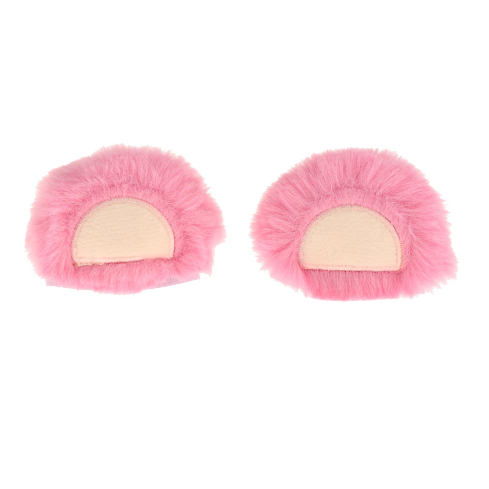 Ioensy - Decoración De Casco Con Orejas, Adorno Portátil Decorativo Para Ciclismo, Motociclismo, Oso Rosa