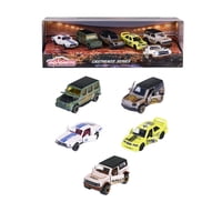 Set 5 Autos Colección Track Racer Majorette