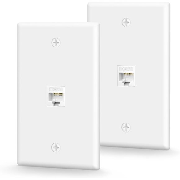 Placa de pared Ethernet VCE Cat6 1000 Mbps PoE
