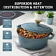 thumbnail image 2 of Olla de hierro fundido MUELLER HOME de 4,5 qt apta para horno, azul, 2 of 5