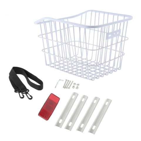 Magideal - Cesta Para Bicicleta Con Portaequipajes Trasero, Portabebés Para Mascotas, Portaequipajes Para Bicicletas, Bolsa Para Portaequipajes De Carga, Alforja Blanco