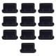 thumbnail image 3 of 10 tapones antipolvo USB C tipo C, protectores de puerto de carga de silicona impermeables, accesorios fáciles de usar para dispositivos electrónicos Negro, 3 of 5