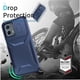 thumbnail image 3 of Funda Resistente para Motorola Moto G 4G 2023 con Tapa Deslizante y Protección Militar Azul, 3 of 6