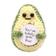 thumbnail image 3 of Aguacate Divertido Con Tarjetas De Afirmación Muñeca De Aguacate Tejida De Estímulo Lindo Amarillo Claro, 3 of 3