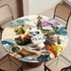 thumbnail image 5 of Kung Fu Panda 4-theme Fitted Round Tablecloths Elastic Edged Table Covers Waterproof Table Cloth for Kitchen Holiday Party Tables Decor 120cm, 5 of 6