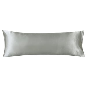 Magideal - Funda De Almohada De Cuerpo De De Fibra De Poliéster 51X137Cm Sin Cremallera Funda De Almohada Larga Suave Para Dormitorio Boda Viajes Lavable A , Gris Claro