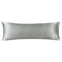 Magideal - Funda De Almohada De Cuerpo De De Fibra De Poliéster 51X137Cm Sin Cremallera Funda De Almohada Larga Suave Para Dormitorio Boda Viajes Lavable A , Gris Claro
