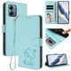thumbnail image 2 of Motorola MOTO G Play 2025 Funda Billetera con Estampado de Gato, Verde Claro, 2 of 6
