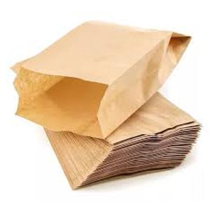 Genérica - Bolsa De Papel Kraft Saco 1Kg 26Cm X 12Cm Pack 100 Unds Pan