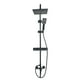 thumbnail image 1 of Ducha Columna Llave Monomando Moderna Cuadrada Acero Negro, 1 of 3
