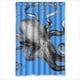 thumbnail image 1 of Cortina de ducha con diseño de pulpo vintage, divertida y con ganchos, tamaño 48 x 72 pulgadas, 1 of 3