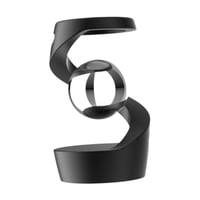 Magideal - Juguete De Escritorio Cinético Que Desafía La Gravedad, Bola Flotante, Adorno Antigravedad, Aleación De Aluminio Para Adultos, Giroscopio Giratorio De Bola De Plata Negra