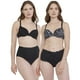 thumbnail image 1 of Sostén Mujer Bipack Liso Print Copa B Negro Corona, 1 of 5