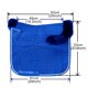 thumbnail image 4 of Almohadilla de silla Woolous de piel de oveja 61x53 cm azul real 1,6 kg, 4 of 7