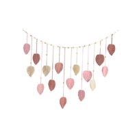 Magideal - Tapiz Tejido Macramé Colgante De Pared Bohemio Hogar Estética Telón De Fondo Borla Macramé Chic Artesanía Hoja Borlas Arte De La Pared Decoración Para Rosa