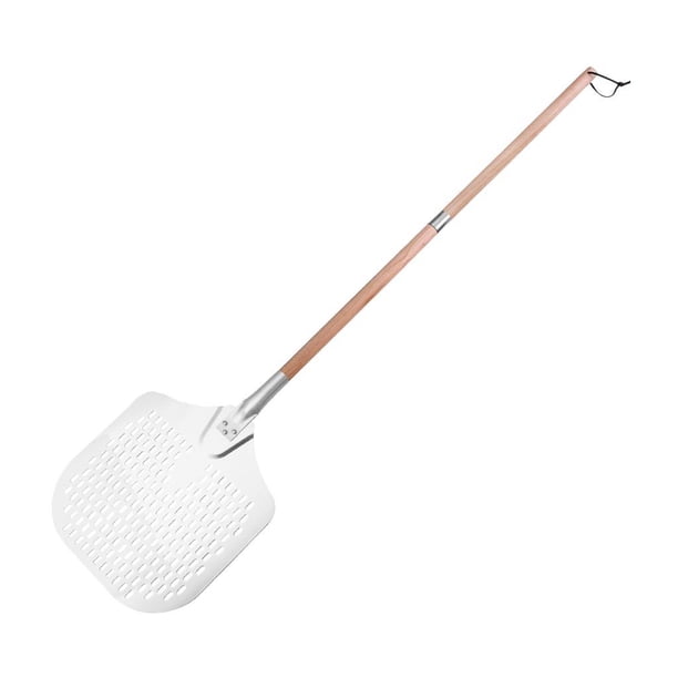 Pitina de pizza de pizza de aleación de aluminio paleta multipropósito de herramientas para hornear caseras Pizza para panqueques de pan vegetales 142 cm 2 secciones