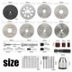 thumbnail image 3 of Kit De Herramientas Rotativas De 146 Piezas Con Accesorios Para Amoladora, 3 of 8
