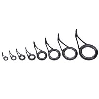 Ioensy - Juego De 8 Guías Para Caña De Pescar, Puntas, Anillos Para Ojos, Reparación De Construcción De Caña De Pescar