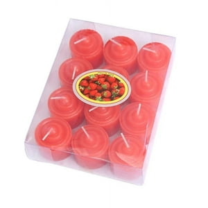 Joga - Set 12 Velas Rojas Aromaticas