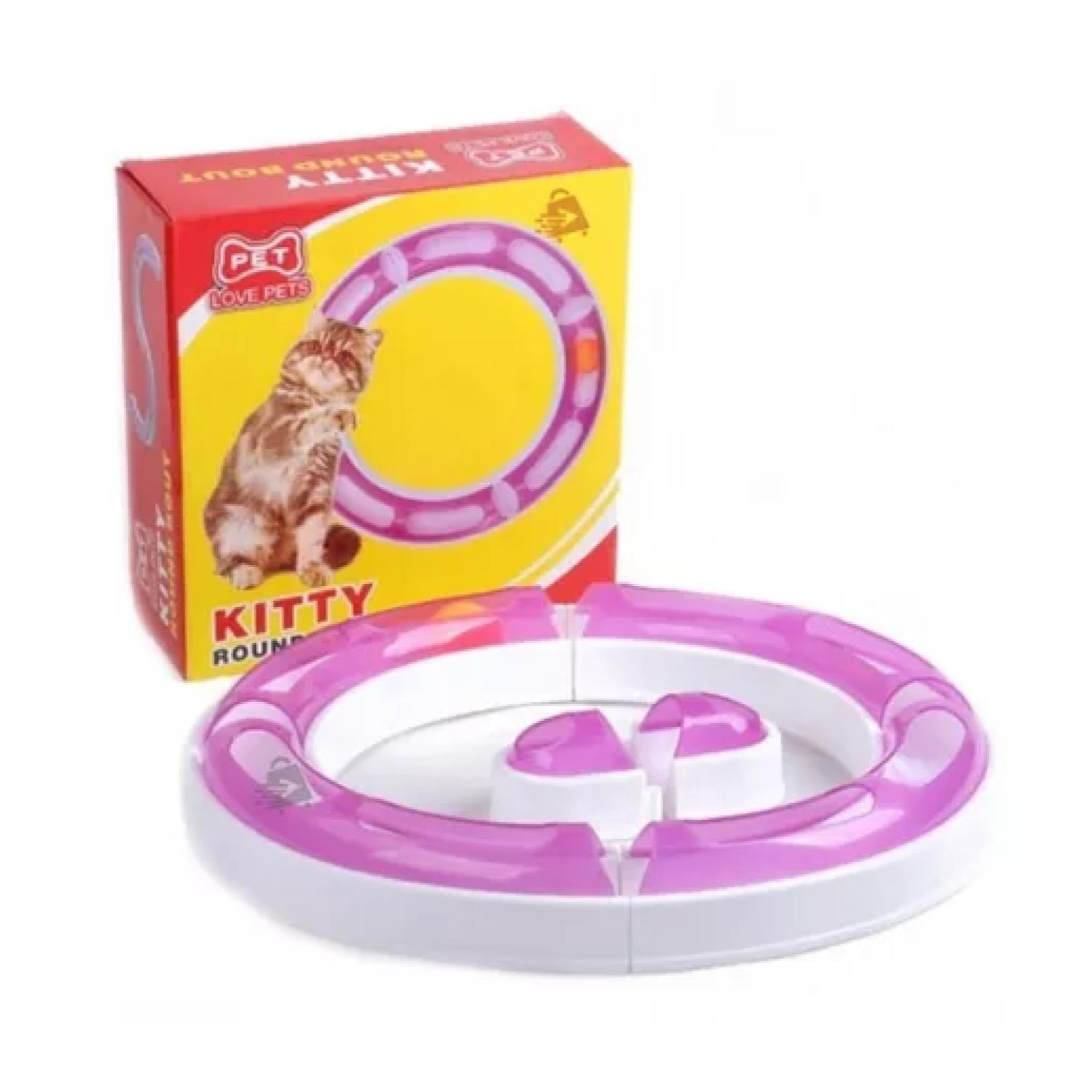 Juguete Interactivo Laberinto Giratorio Para Gatos Mascotas