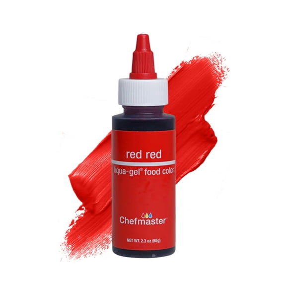 Colorante alimentario Chefmaster Red Liqua-Gel® de calidad profesional