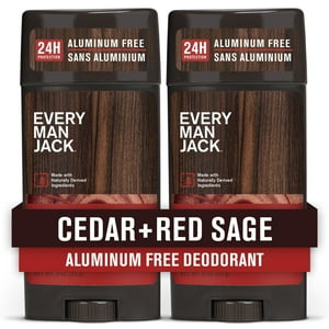 Desodorante Every Man Jack Cedar + Red Sage 90 Ml (Paquete De 2)