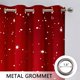 thumbnail image 2 of Juego de 2 paneles de cortinas navideñas CAROMIO de terciopelo rojo, 130 x 160 cm, 2 of 9