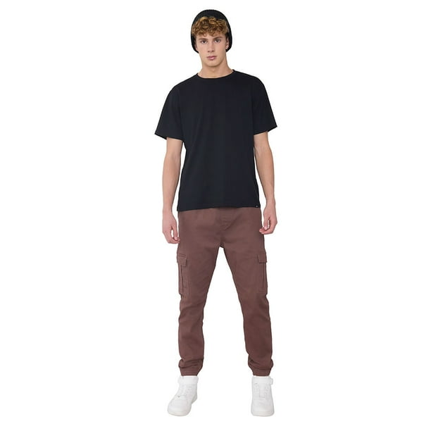 Pantalón Hombre Cargo Jogger Fit Café Corona