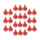 thumbnail image 1 of 24 Piezas Bolas De Navidad Adorno De Bola Rústica Para Decoración De Fiesta Rojo, 1 of 5