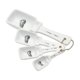 thumbnail image 1 of Juego de cucharas medidoras de cerámica Mason Craft & More White (1 cucharada, 1 cucharadita, 1/2 cucharadita, 1/4 cucharadita), 1 of 4