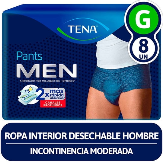 Ropa Interior Desechable Men 8 Un Tena