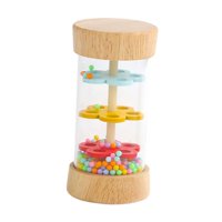 Magideal - Juguete Rainmaker, Palo De Lluvia De Madera, Aprendizaje De Habilidades Motoras Finas, Sonajero Clásico, Sonido De Lluvia Para Niños, Bebés, Niños De