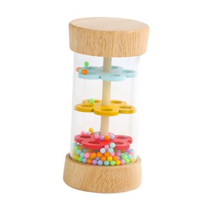 Magideal - Juguete Rainmaker, Palo De Lluvia De Madera, Aprendizaje De Habilidades Motoras Finas, Sonajero Clásico, Sonido De Lluvia Para Niños, Bebés, Niños De
